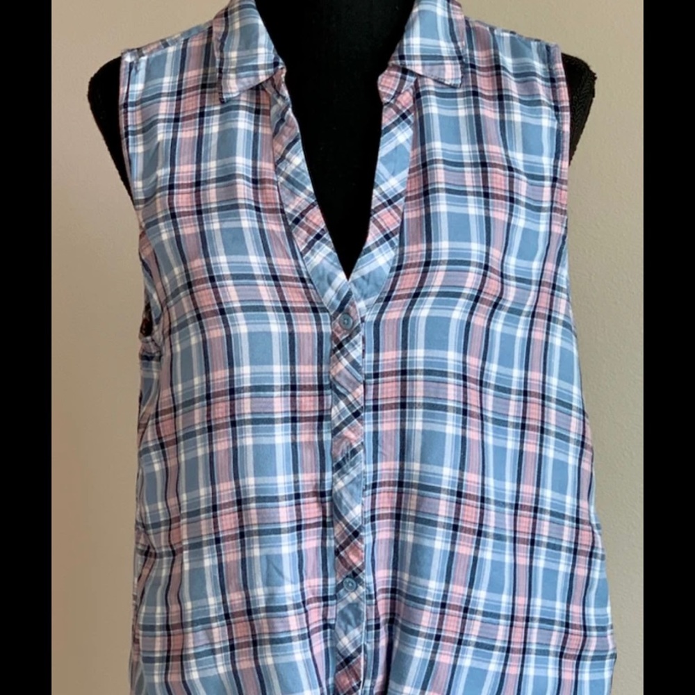 Joie Soft Plaid Top - Picture 4 of 10